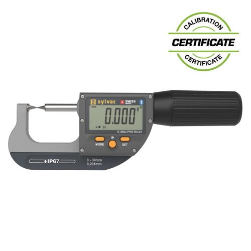 Sylvac S_MIKE PRO SMART IP67 digital mikrometrar 0-25mm BT