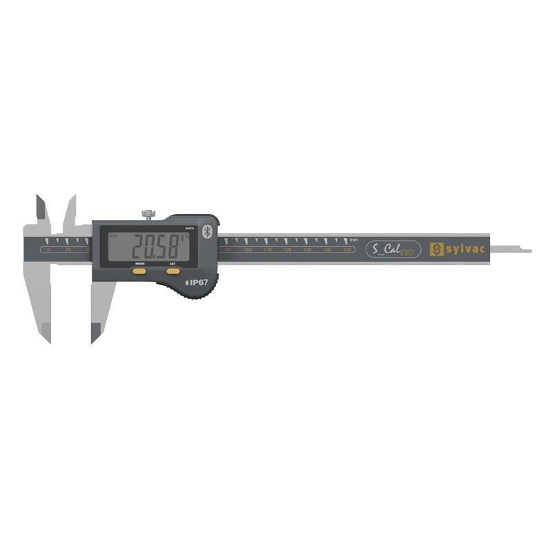 Sylvac DS_Cal EVO SMART IP67 skjutmått 0-150 mm (Bluetooth)
