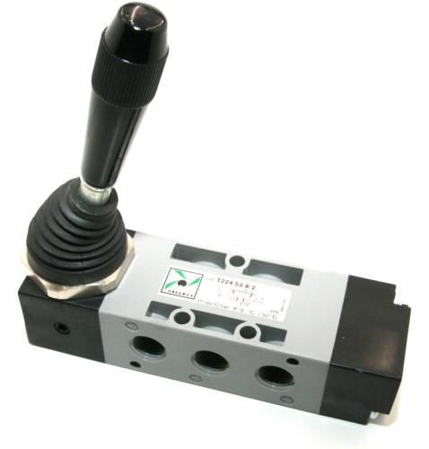 Pneumax V 5/2 black lateral lever - pos 1/4