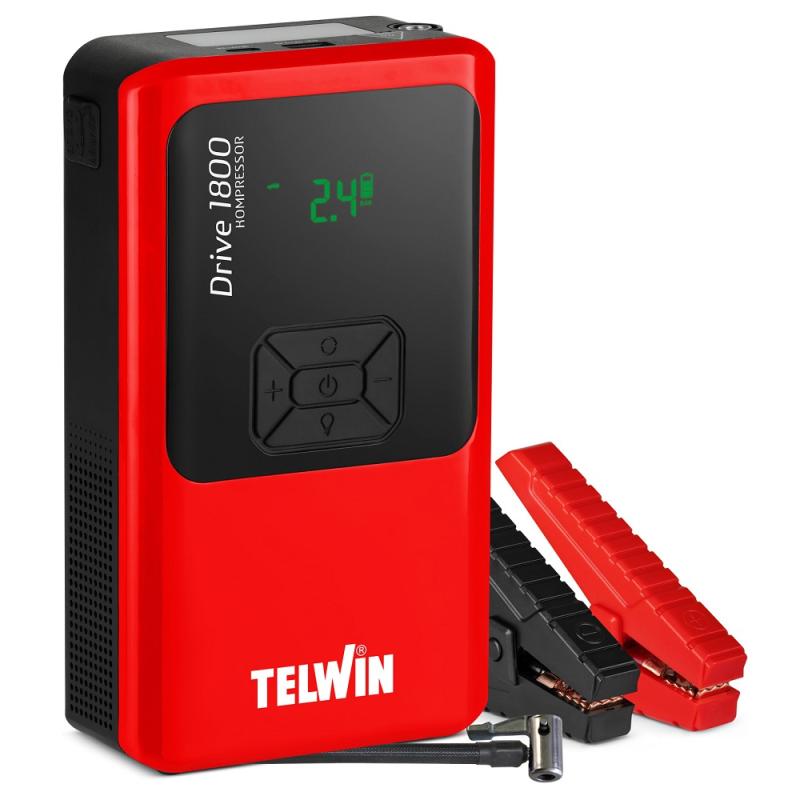 Telwin Drive 1800 jumpstarter+kompressor