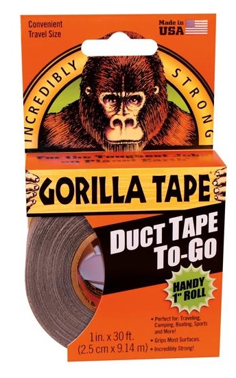 Gorilla tejp svart To-go 25mm 9m