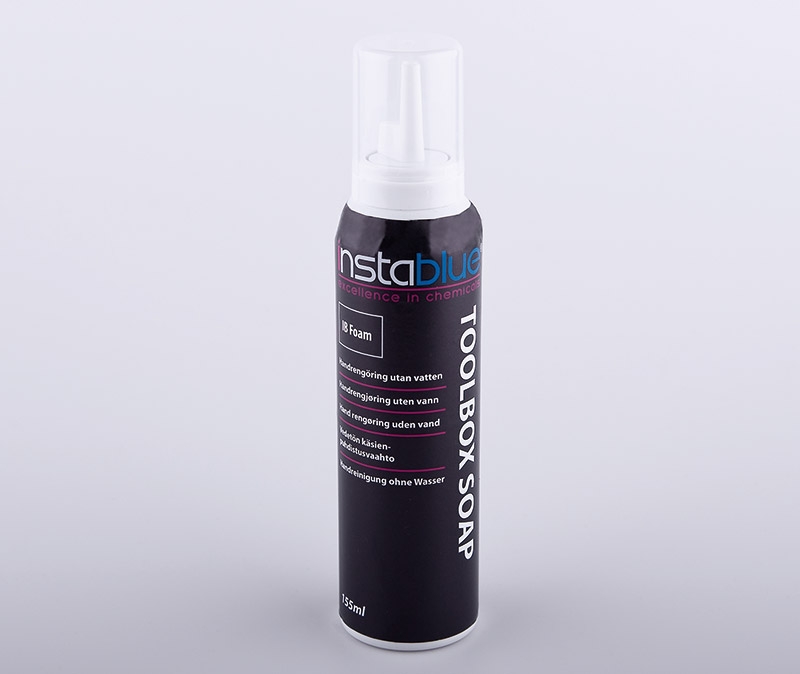 InstaBlue Foam "Toolbox soap" handrengöring utan vatten