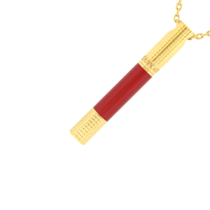 S.T. Dupont Mini Pen Necklace burgundy/guld