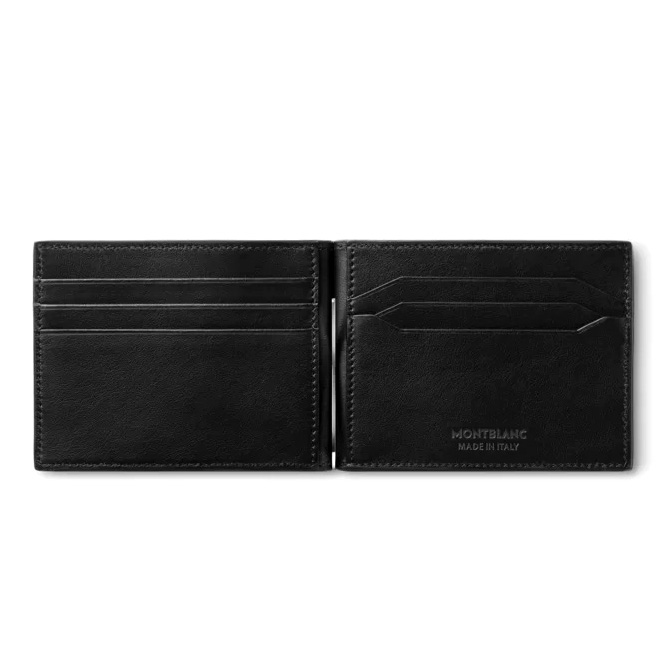 Montblanc Mst 4810 Wallet 6cc money clip black 130925