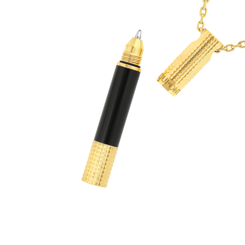S.T. Dupont Mini Pen Necklace svart/guld