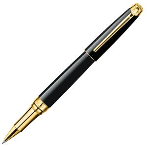 Caran d'Ache Léman Ebony Black/Guld Rollerball