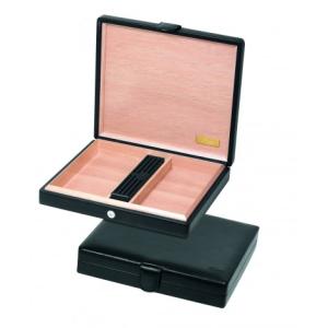 Zino Resehumidor Travel soft leather PM svart