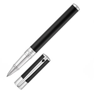 S.T. Dupont D-Initial svart/krom RB
