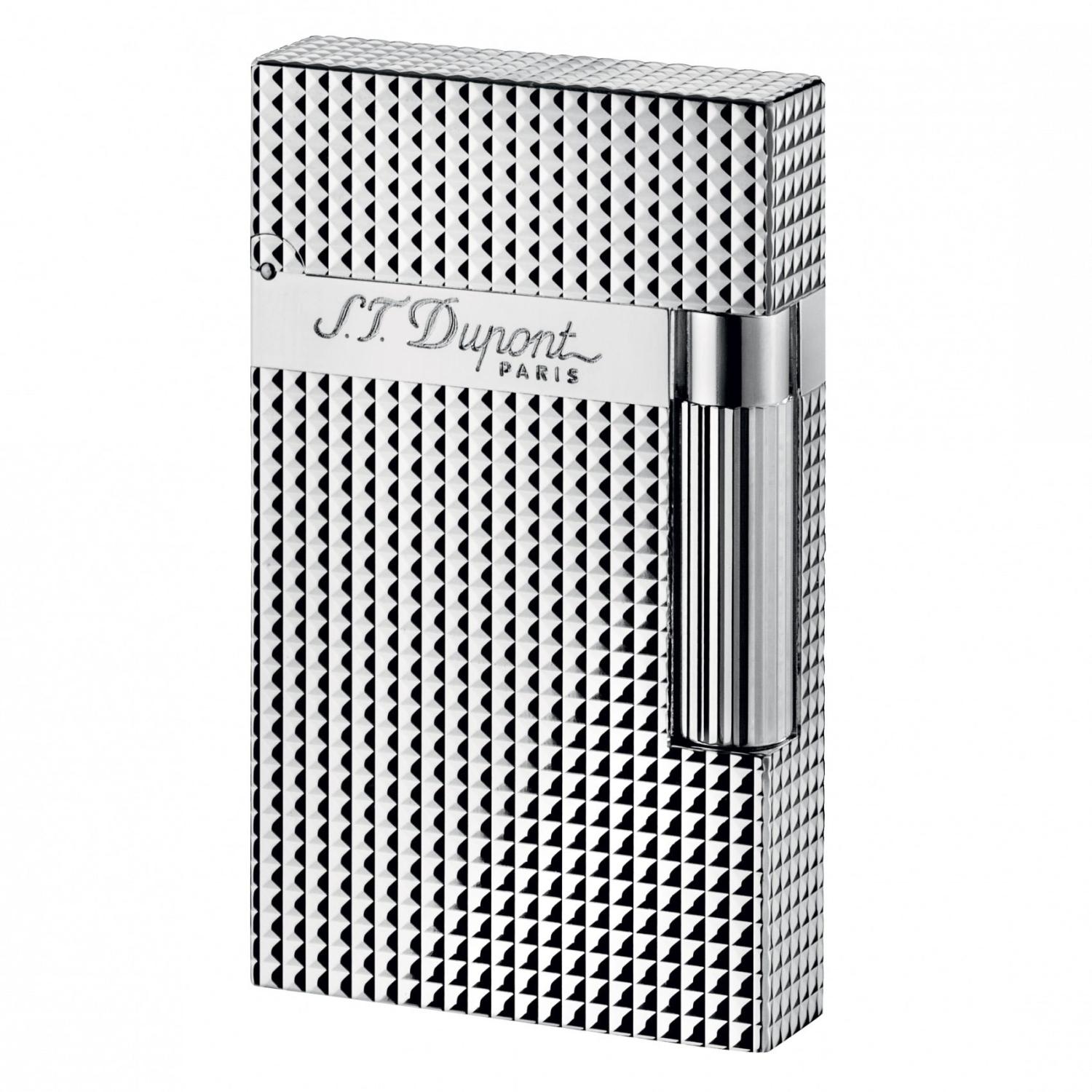 S.T. Dupont Line 2 Silver Diamond Head