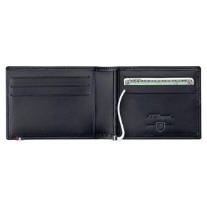 S.T. Dupont Line D Plånbok 6cc & sedelklämma svart