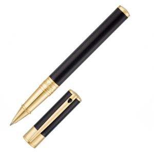 S.T. Dupont D-Initial svart/guld RB