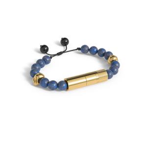 Les Fines Lames Armband Noche Gold Skull