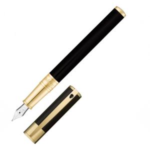 S.T. Dupont D-Initial svart/guld FP (M)