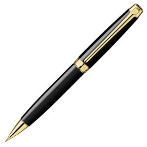 Caran d'Ache Léman Ebony Black/Guld Blyerts