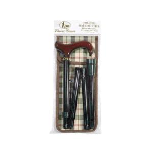 Classic Canes Folding Black Derby käpp med fodral