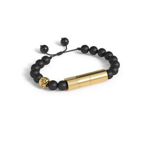 Les Fines Lames Armband Oscuro Gold Skull I