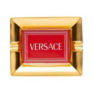 Rosenthal Cigarraskfat Versace Medusa Rapsody röd 16cm