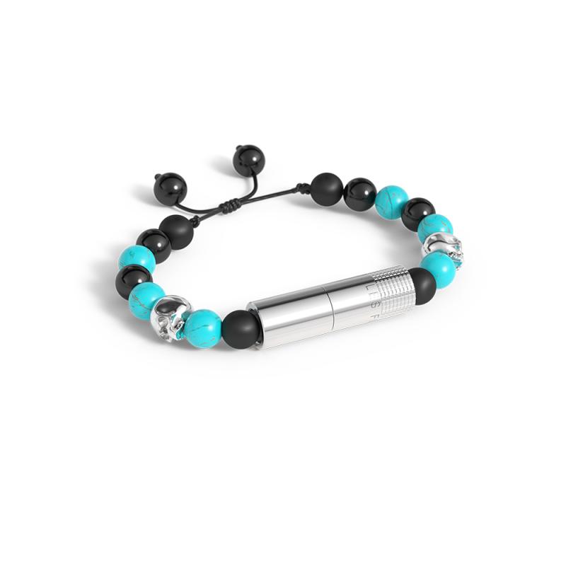 Les Fines Lames Armband Turquoise Skull