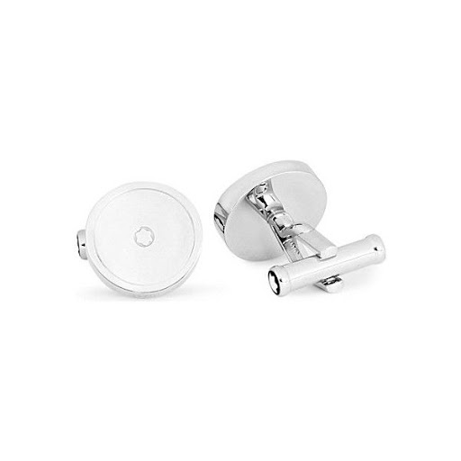 Montblanc Manschettknapp Stainless Rund