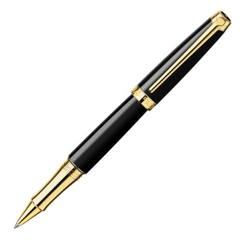 Caran d'Ache Léman Ebony Black/Guld Rollerball