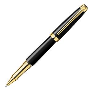 Caran d'Ache Léman Ebony Black/Guld Rollerball