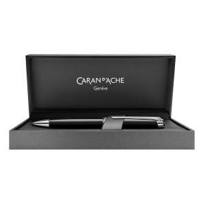 Caran d'Ache Léman Ebony Black/Rhodium Kulspets