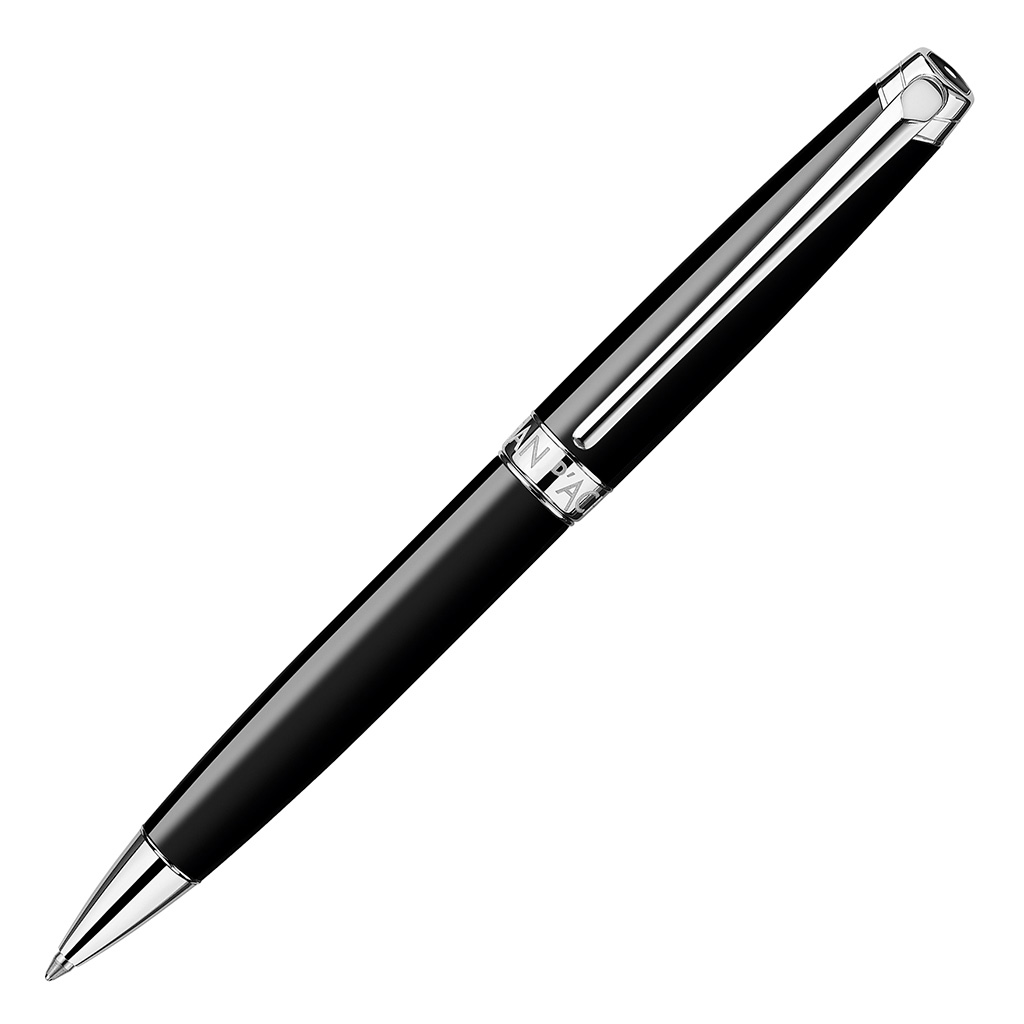 Caran d'Ache Léman Ebony Black/Rhodium Kulspets