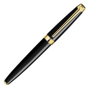 Caran d'Ache Léman Ebony Black/Guld Rollerball
