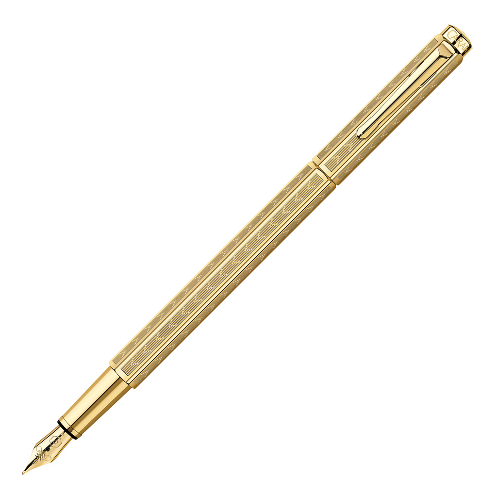 Caran d'Ache Ecridor Chevron Guld Reservoar