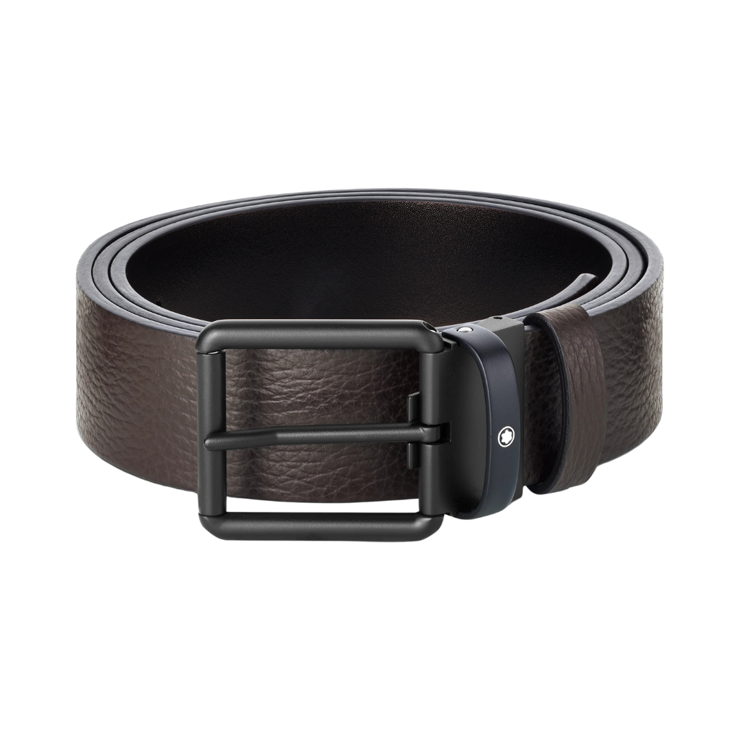 Montblanc Belt roll pin Black PVD Brown 35mm 131187