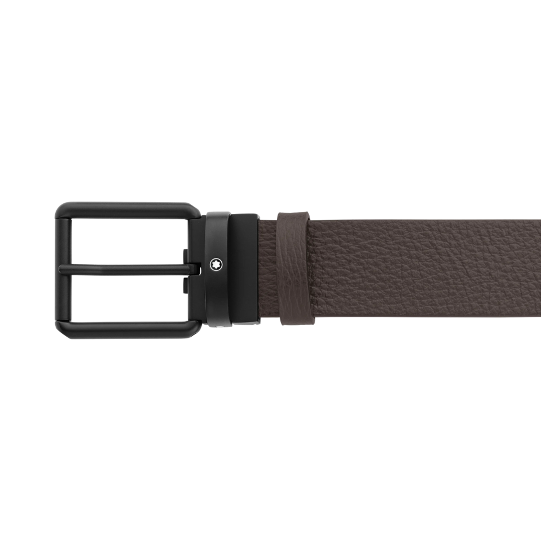 Montblanc Belt roll pin Black PVD Brown 35mm 131187