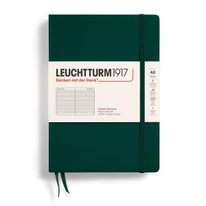 Leuchtturm A5 Forest Green hård pärm blank