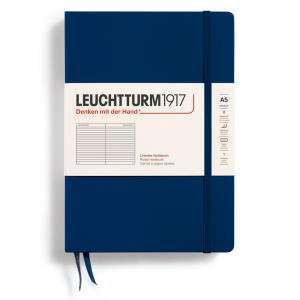 Leuchtturm A5 Navy hård pärm blank
