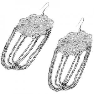 Silverfärgade örhängen från Bijjo