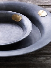 Ljusfat i zink 180*30 mm från Affari