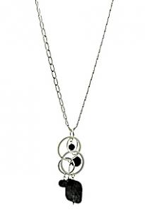 Halsband Ariane svart-silver från Baglady