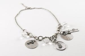 Halsband silverfärgat