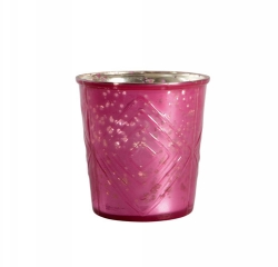 Värmeljushållare rosa