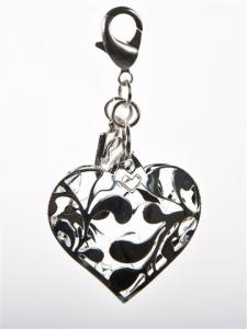 Hänge Cilla silverhjärta från Baglady