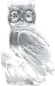 Uggla i glas 15 cm hög