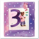 Gratulationskort från Mayaboo 3 år