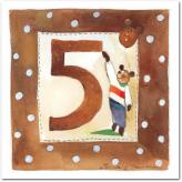 Gratulationskort från Mayaboo 5 år