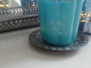 Turkos lite mindre värmeljushållare