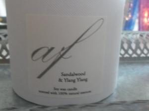 Ljus Spa Sandalwood och Ylang Ylang