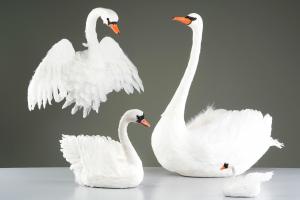 Svan med vingar väggdekoration