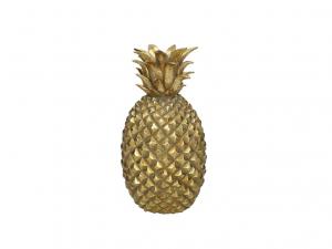 Ljusstake ananas guld