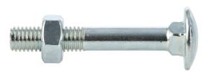 Vagnsbult med mutter 10,0x130 50st/frp FZB DIN603
