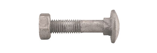 Vagnsbult M6X30 VFZ 100st/frp DIN603 4.8