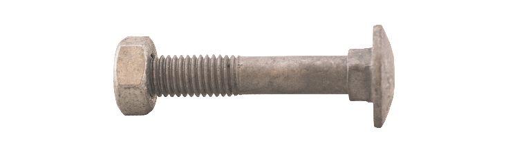 Vagnsbult M10X60 VFZ 50st/frp DIN603 4.8