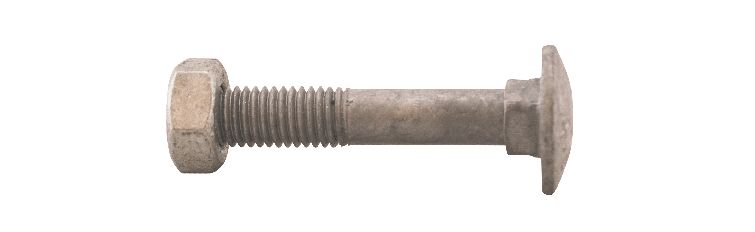 Vagnsbult M12X70 VFZ 30st/frp DIN603 4.8